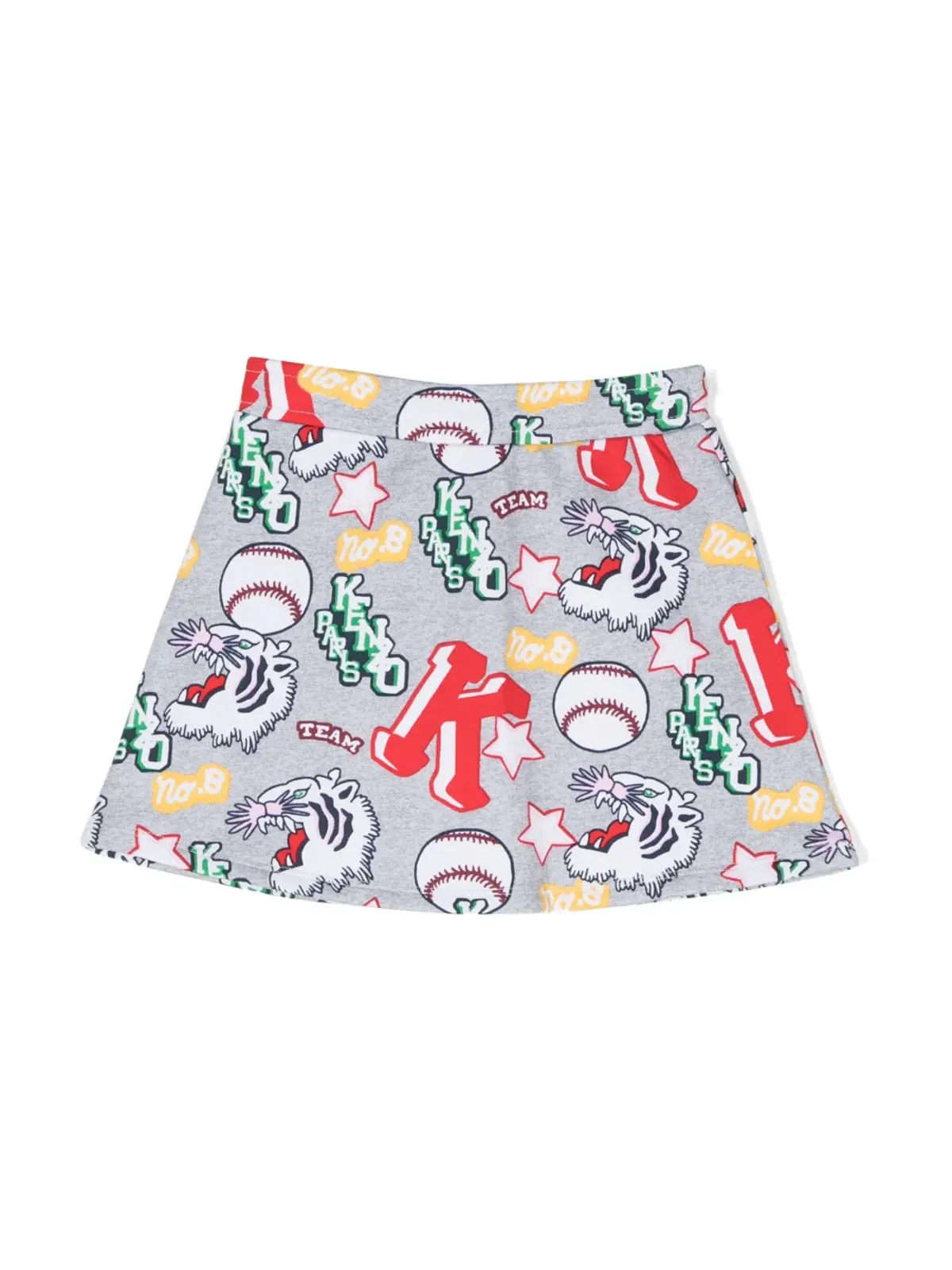 Kenzo Kids バーシティタイガープリント ドローストリングスカート - 画像2