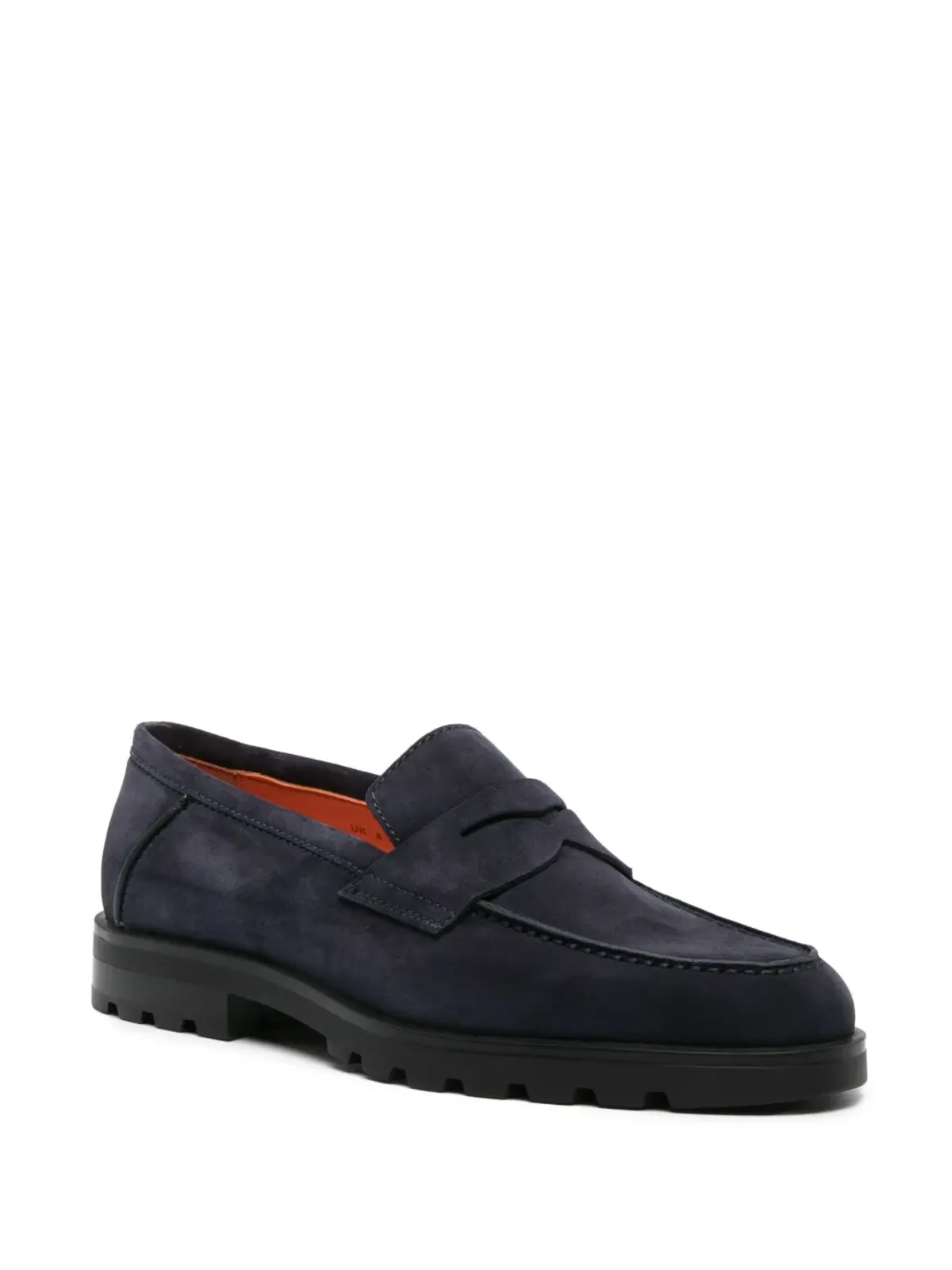 Santoni アーモンドトゥ ペニーローファー - 画像2