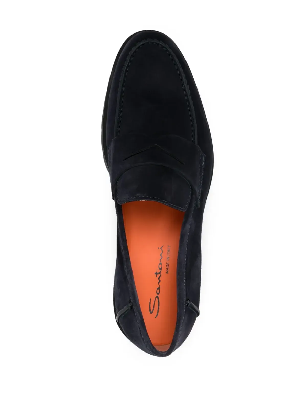 Santoni アーモンドトゥ ペニーローファー - 画像4