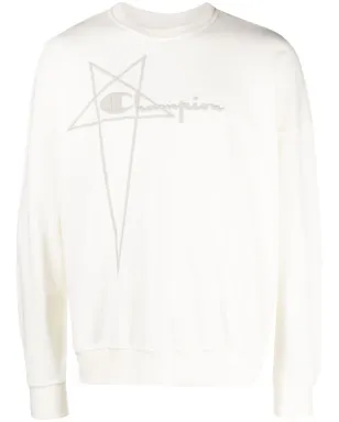 Rick Owens X Champion 刺繍ロゴ コットン スウェットシャツ - サムネイル1