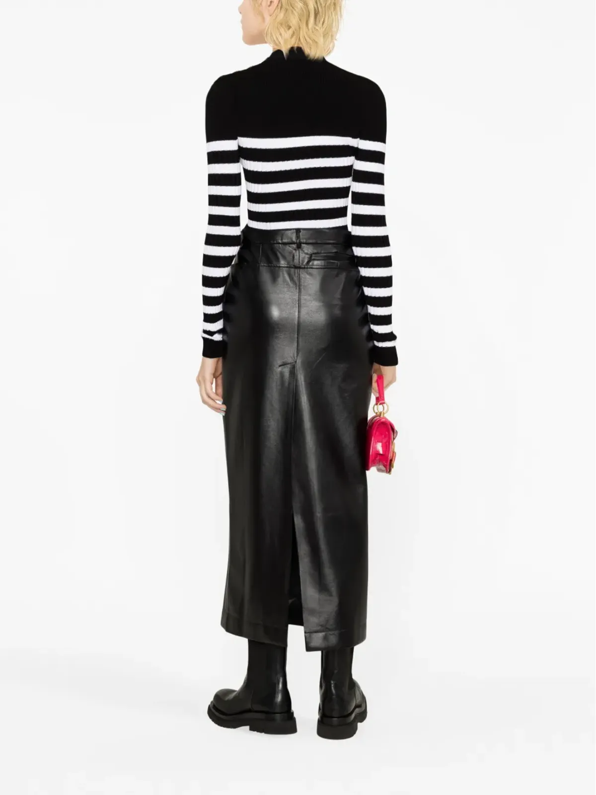 Balmain ストライプ ロールネック ジャンパー - 画像4