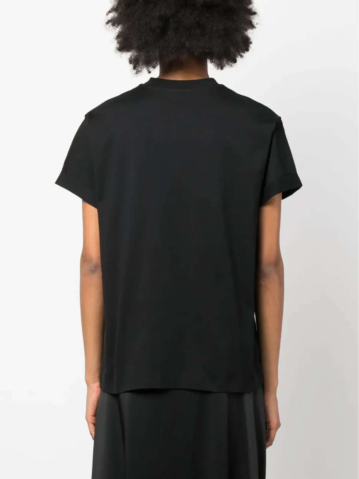 Stella McCartney 星柄プリント フェイクパール装飾 Tシャツ ブラック - 画像4