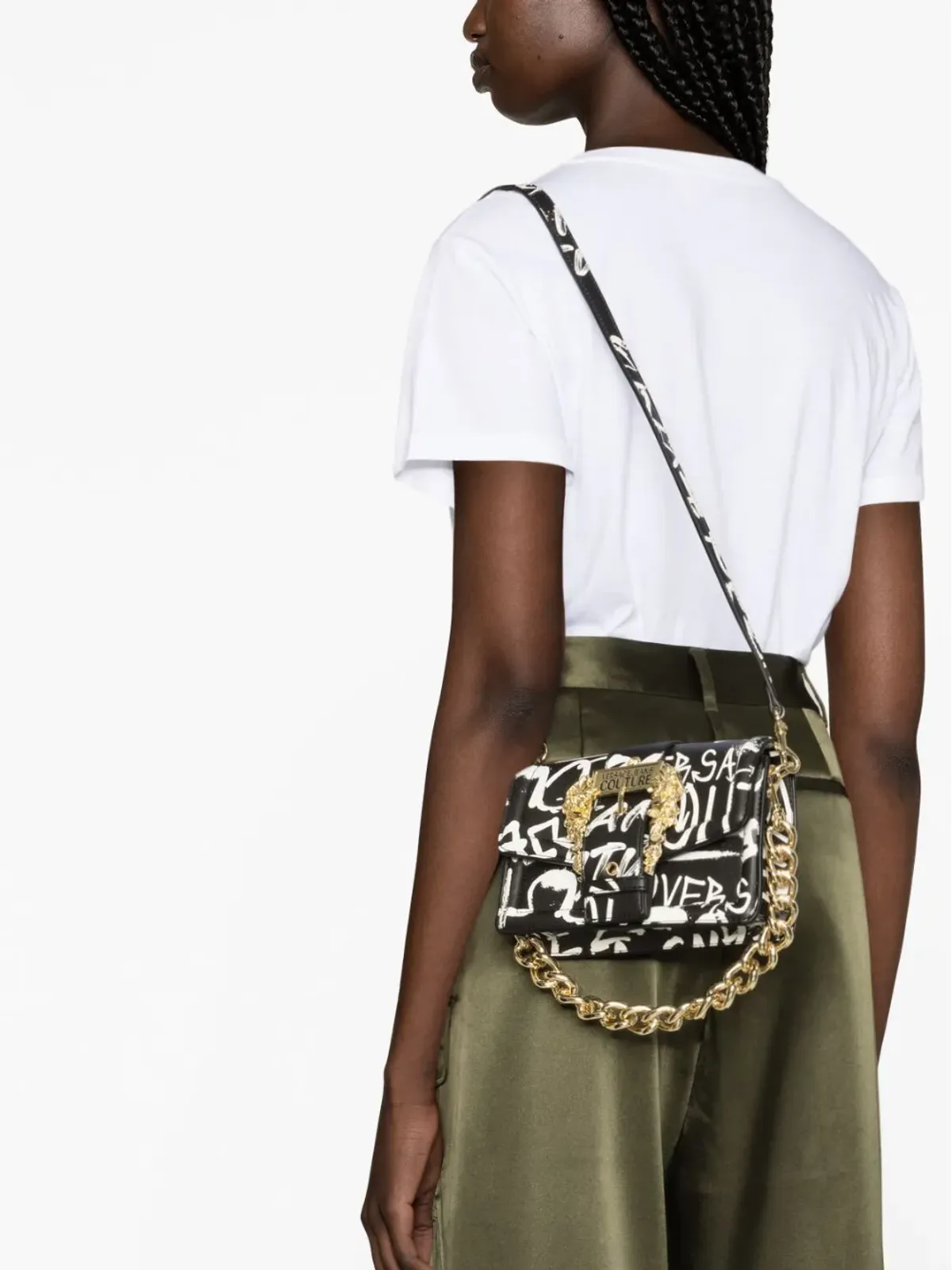 Versace Jeans Couture グラフィティプリント クロスボディバッグ - 画像3