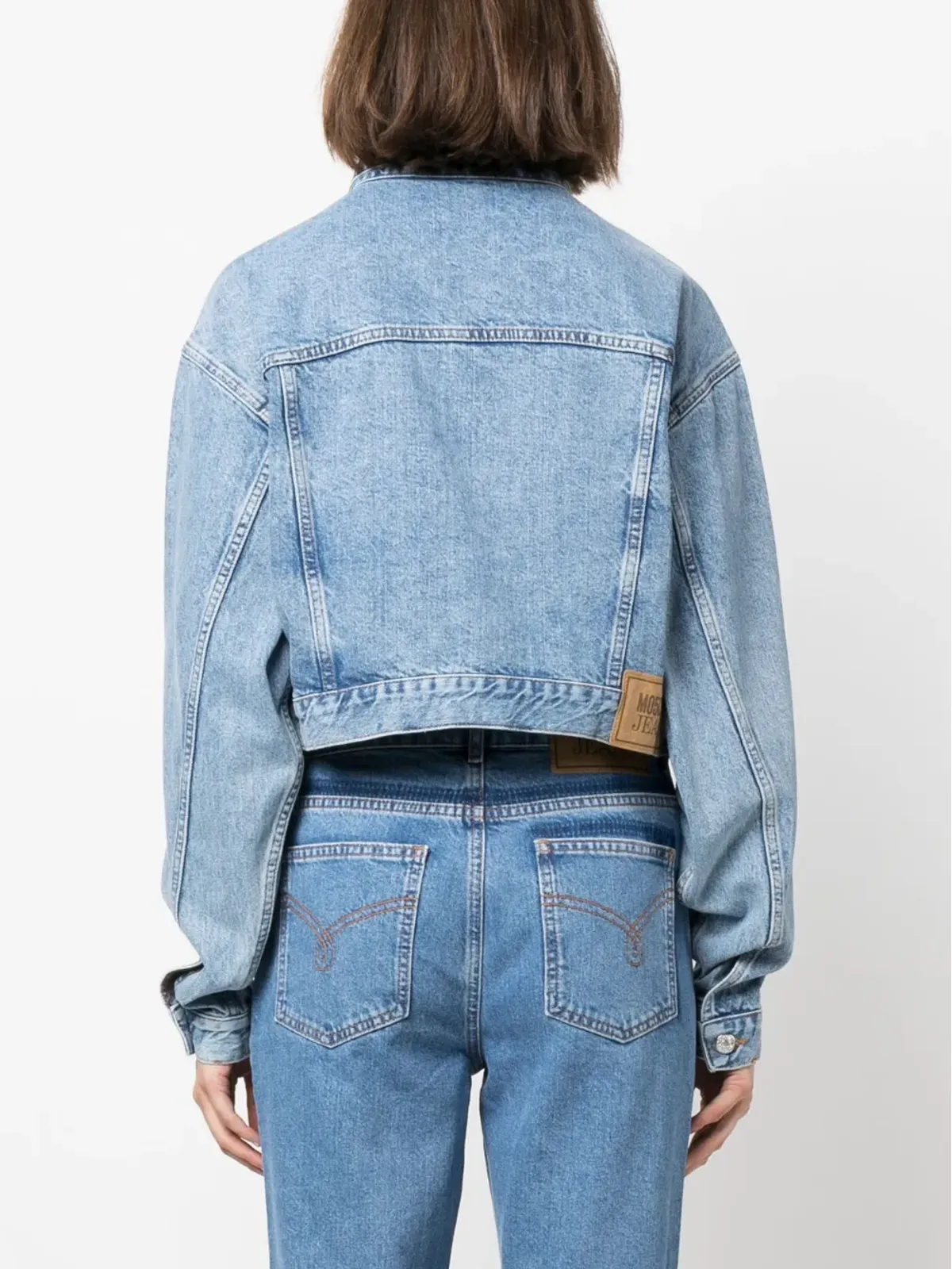MOSCHINO JEANS クロップドデニムジャケット - 画像4