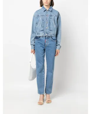 MOSCHINO JEANS ツートーンストレートジーンズ - サムネイル2