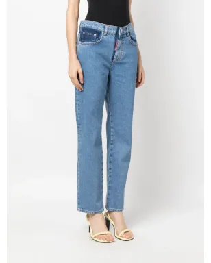 MOSCHINO JEANS ツートーンストレートジーンズ - サムネイル3