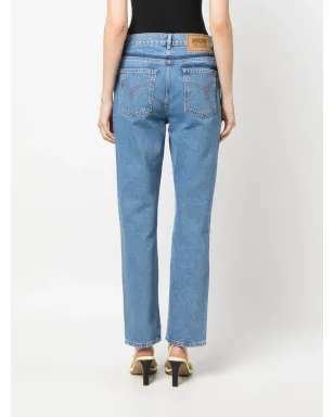 MOSCHINO JEANS ツートーンストレートジーンズ - サムネイル4