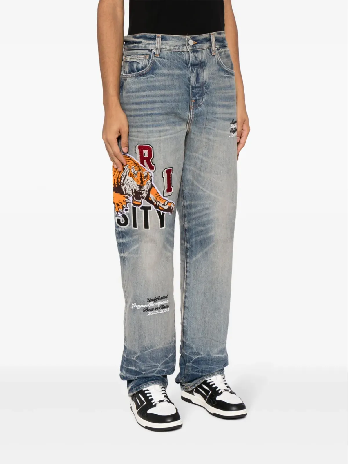 AMIRI Varsity Tiger ストレートレッグジーンズ - 画像3