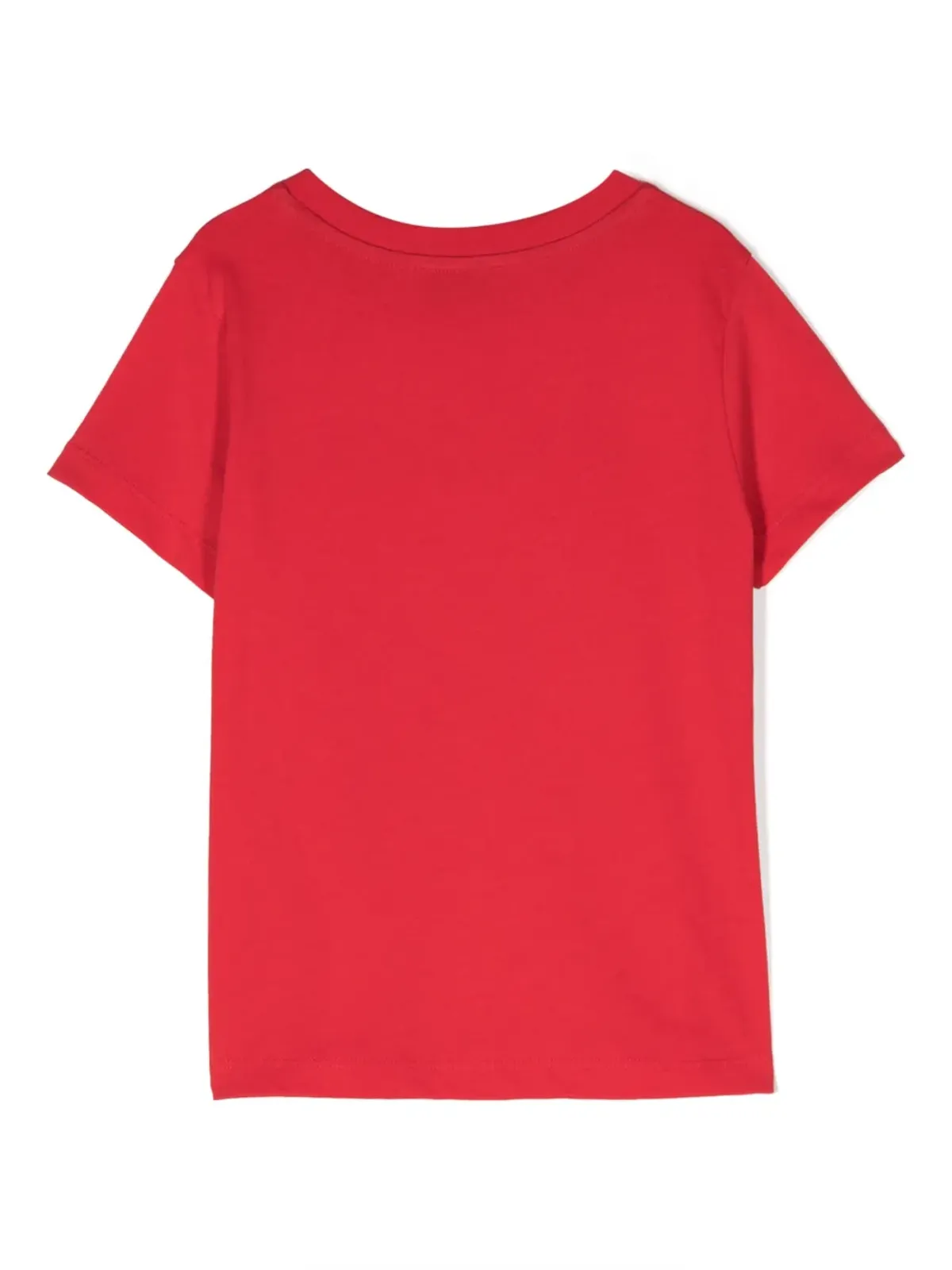 Missoni Kids ロゴエンボス加工 コットンジャージーTシャツ レッド - 画像2