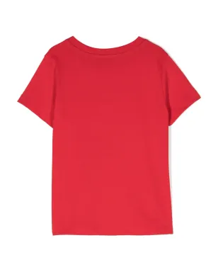 Missoni Kids ロゴエンボス加工 コットンジャージーTシャツ レッド - サムネイル2