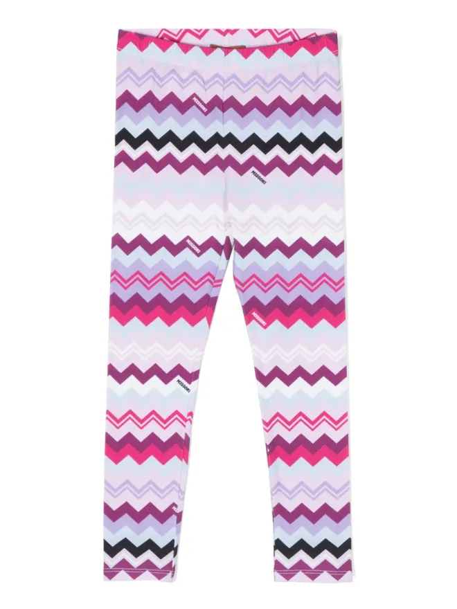 Missoni Kids Missoni Kids ジグザグプリント ジャージーレギンスの商品画像