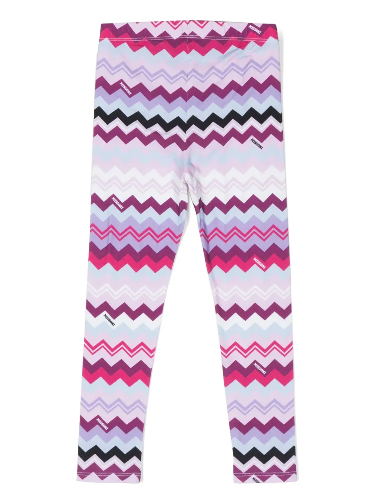 Missoni Kids ジグザグプリント ジャージーレギンス - 画像2