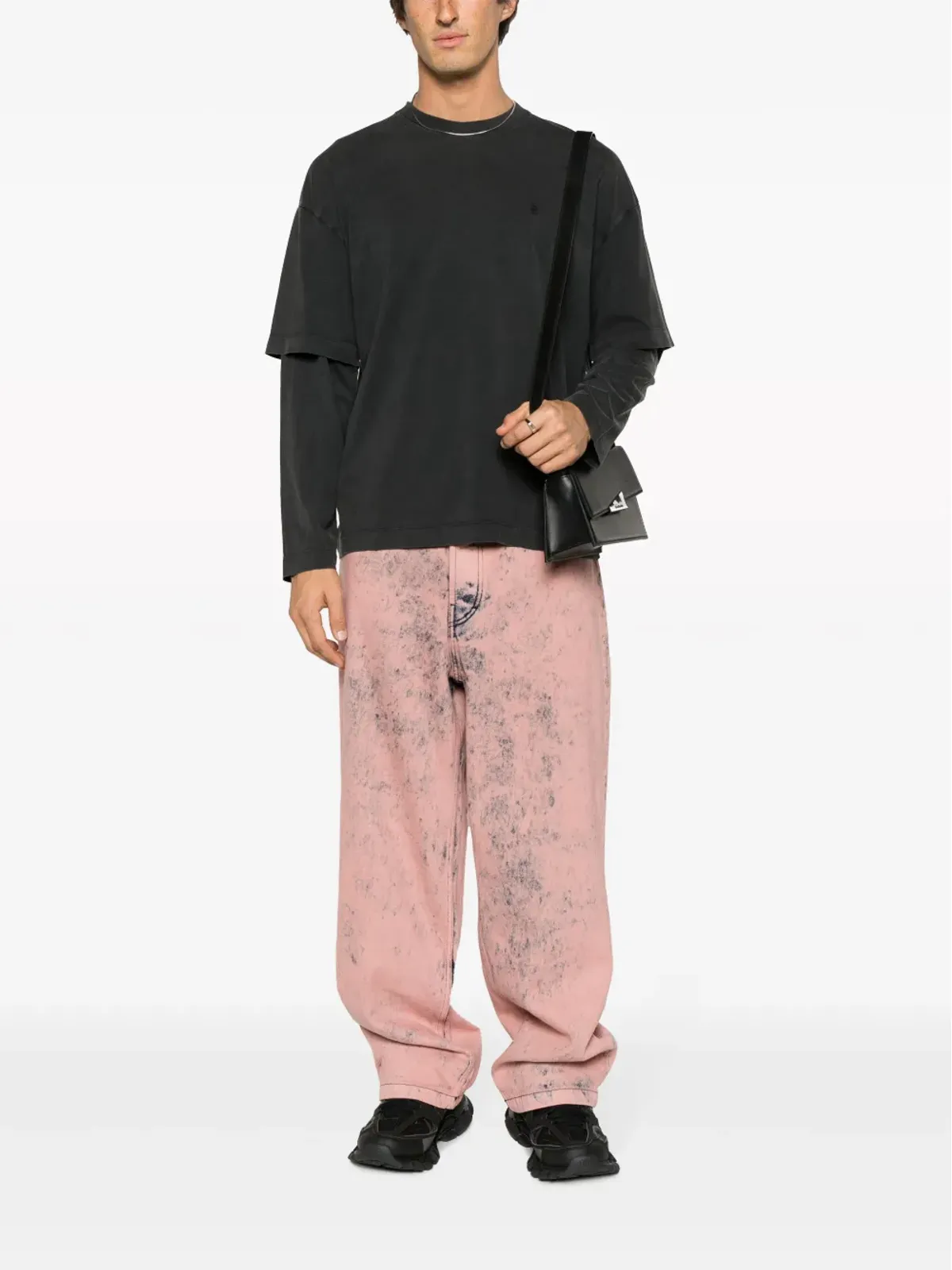 Études Studio District Overdyed ミッドライズ・ワイドレッグ・ジーンズ - 画像2