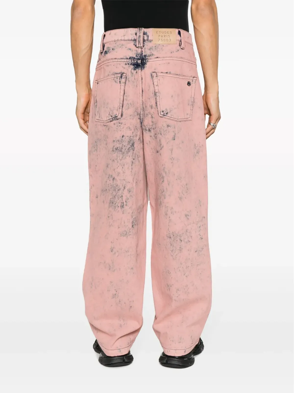 Études Studio District Overdyed ミッドライズ・ワイドレッグ・ジーンズ - 画像4