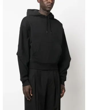 Mugler バルーンスリーブ・ドローストリングフードパーカー（ブラック） - サムネイル4