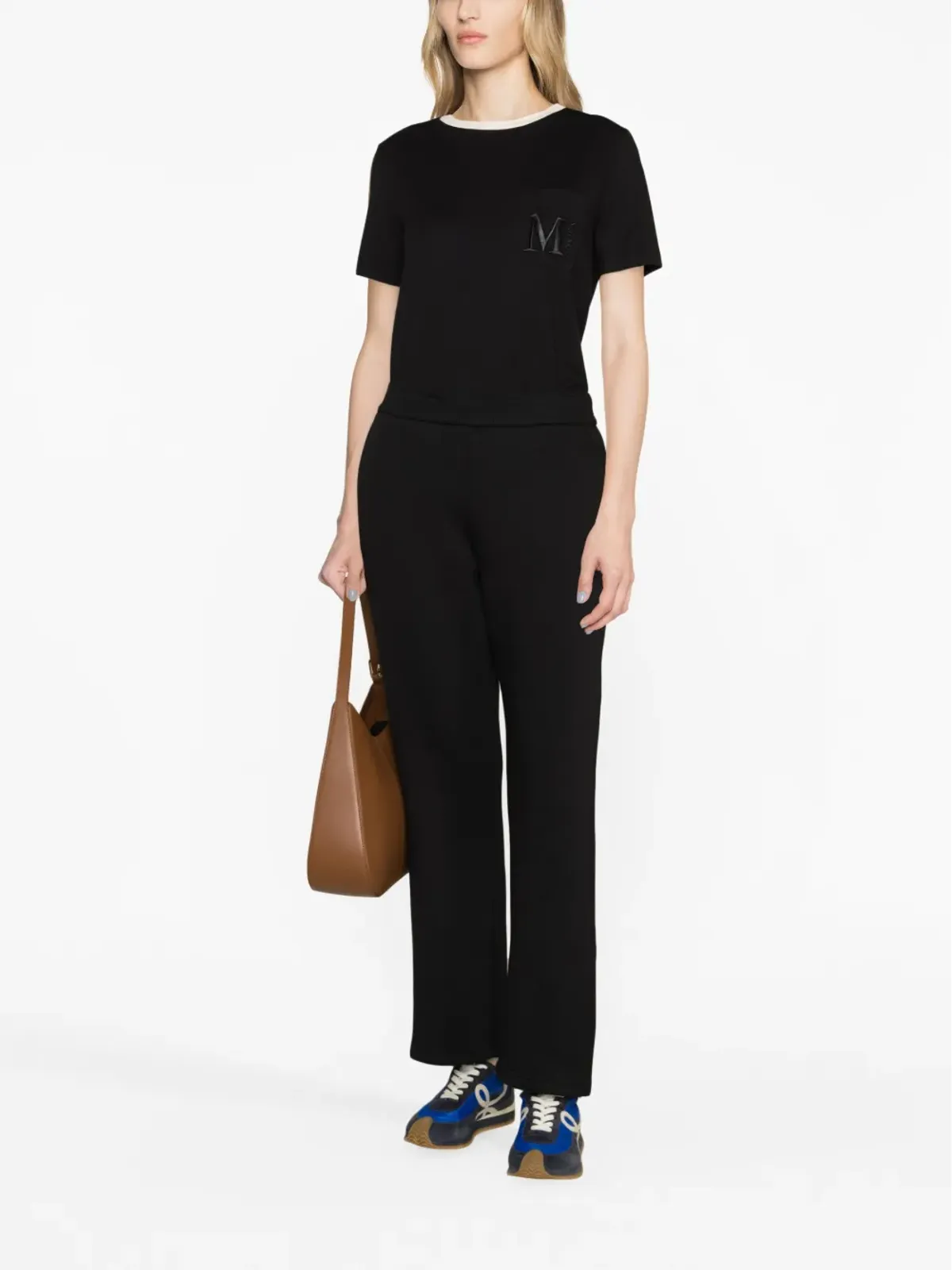 S Max Mara テーパード コットンジャージーパンツ - 画像2
