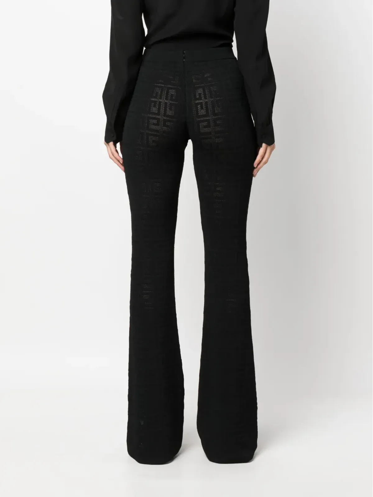 Givenchy 4Gジャカード フレアパンツ ブラック - 画像4