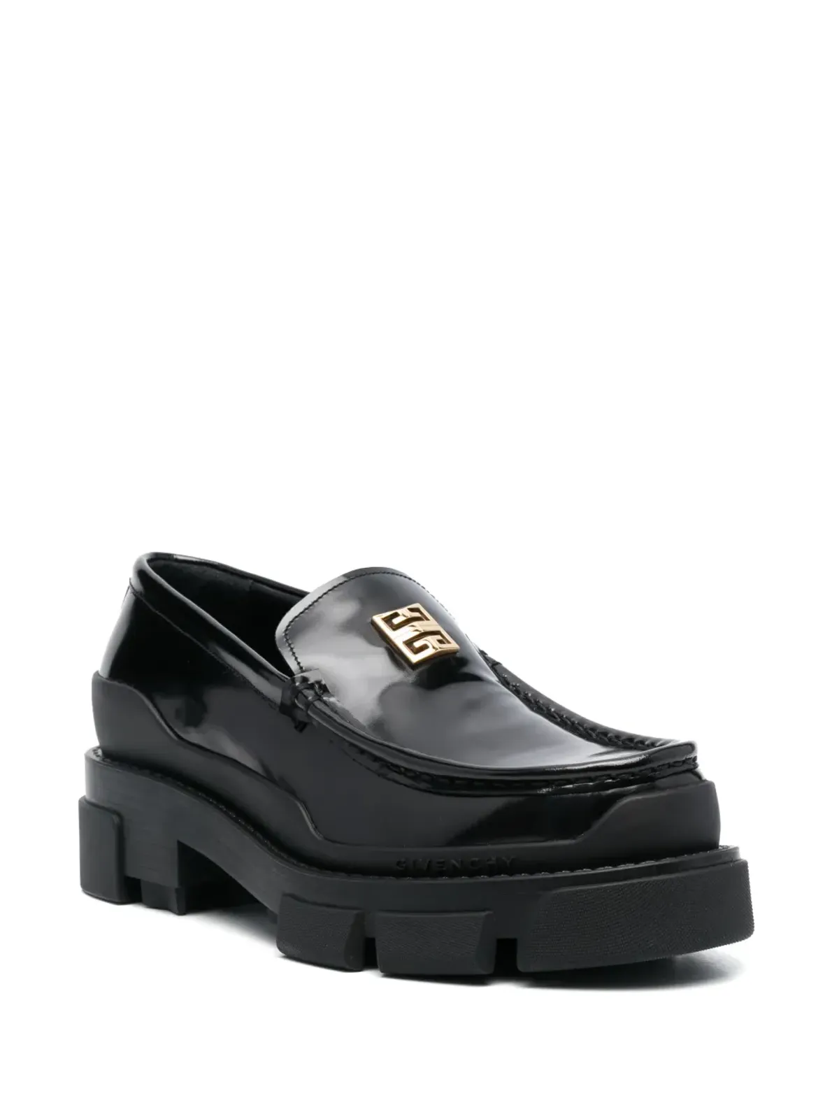 Givenchy ロゴプレート付きレザー ローファー - 画像2