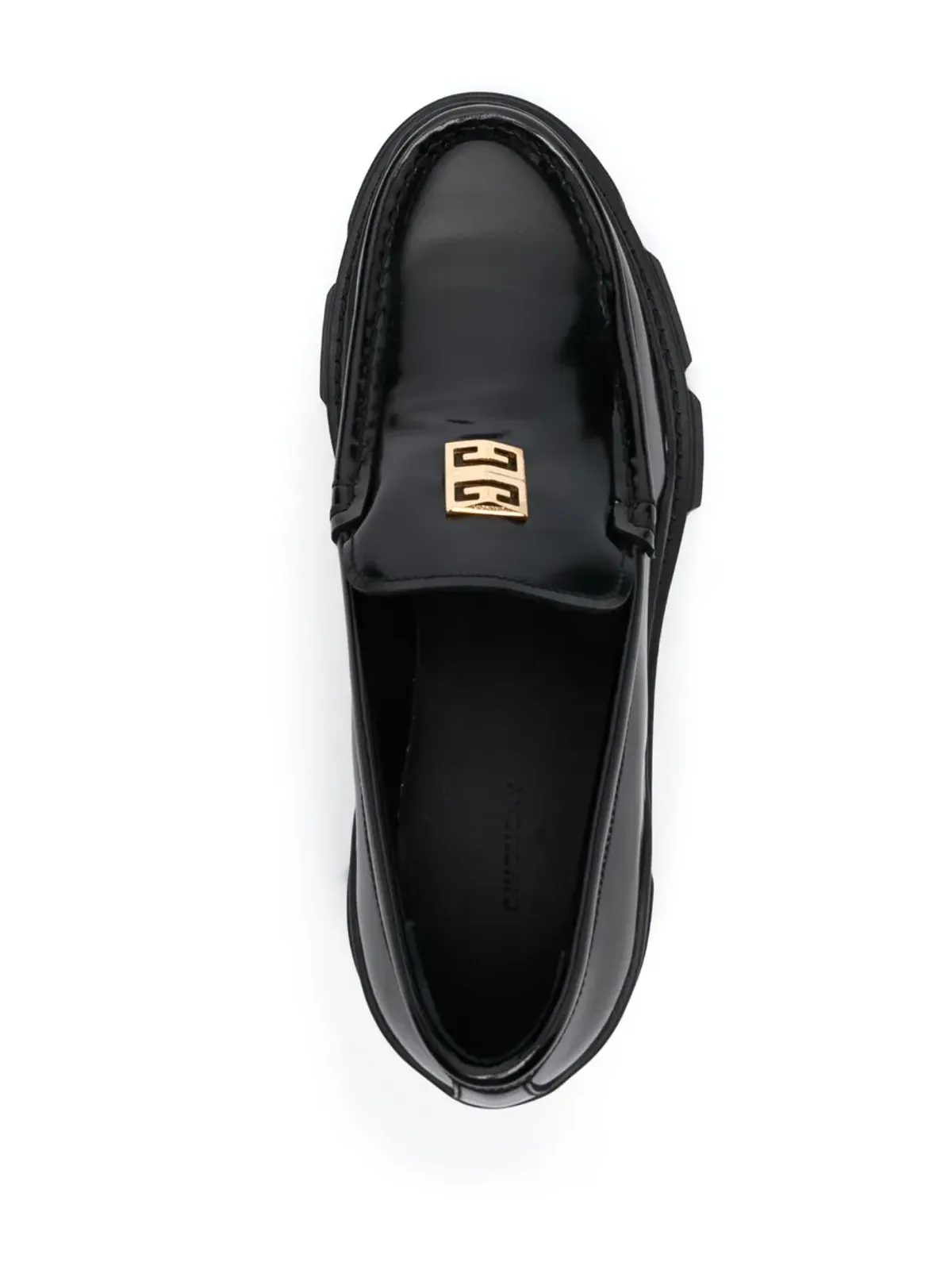 Givenchy ロゴプレート付きレザー ローファー - 画像4