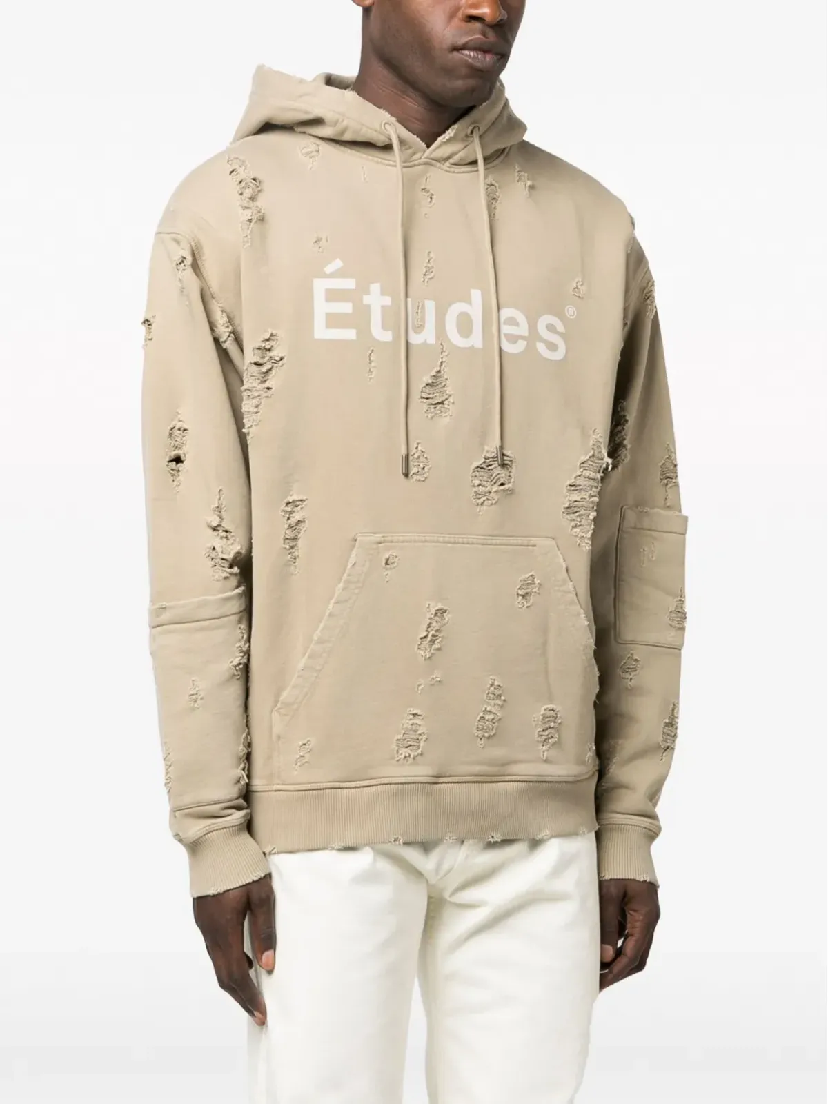 Études Studio アンサンブル distressed-effect パーカー - 画像3