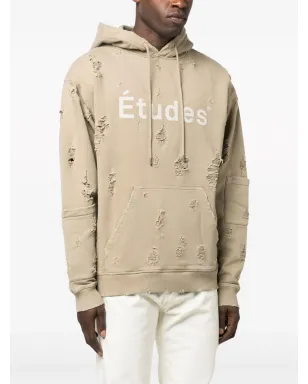 Études Studio アンサンブル distressed-effect パーカー - サムネイル3