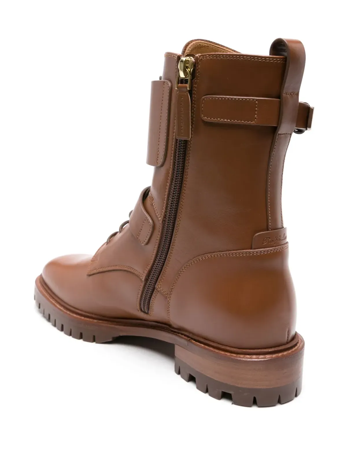 Ralph Lauren Collection Marlie Welington レザー ブーツ - 画像3
