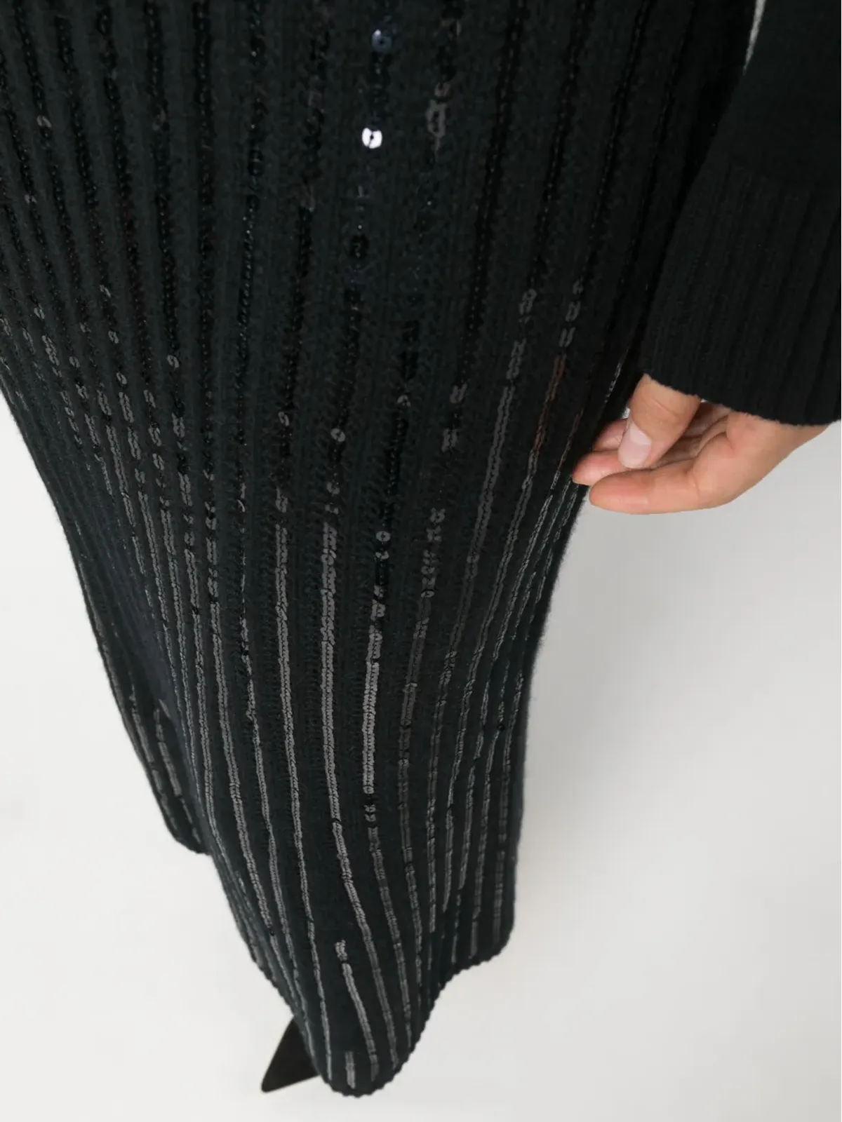 Dorothee Schumacher スパンコール装飾ハイウエストスカート - ブラック - 画像5
