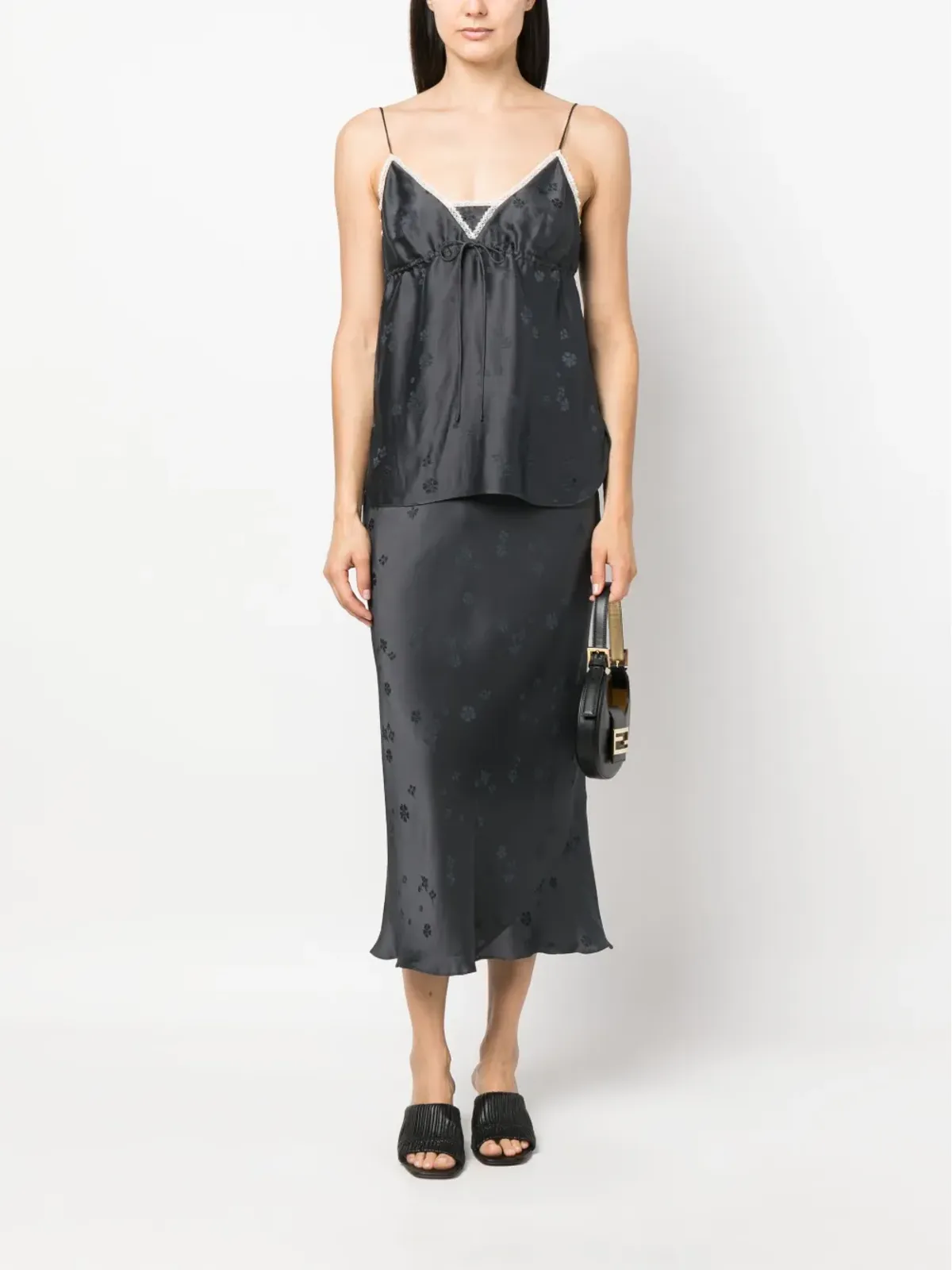 Dorothee Schumacher 花柄モチーフ ドローストリング ノースリーブトップ - 画像2