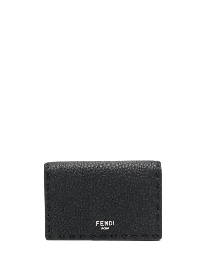 Fendi FENDI ロゴプリント グレインレザー ウォレット - ブラックの商品画像