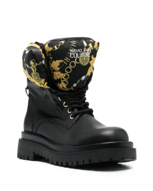 Versace Jeans Couture ロゴプリント ラウンドトゥ ブーツ - サムネイル2