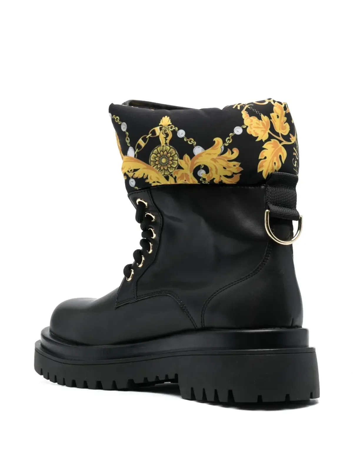 Versace Jeans Couture ロゴプリント ラウンドトゥ ブーツ - 画像3