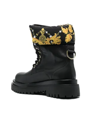 Versace Jeans Couture ロゴプリント ラウンドトゥ ブーツ - サムネイル3