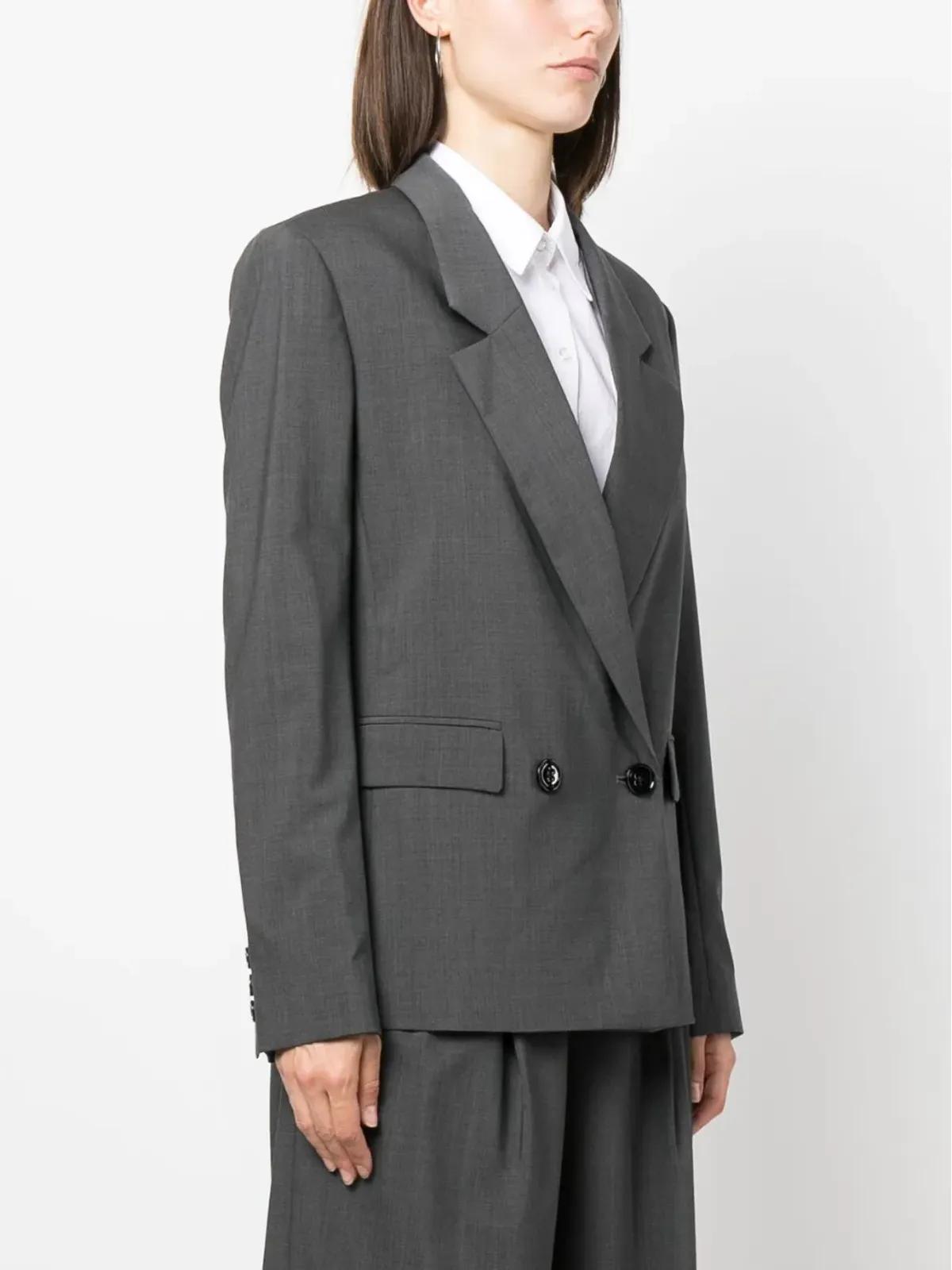 Dorothee Schumacher ダブルブレスト ヴァージンウールブレンド ブレザー - 画像3