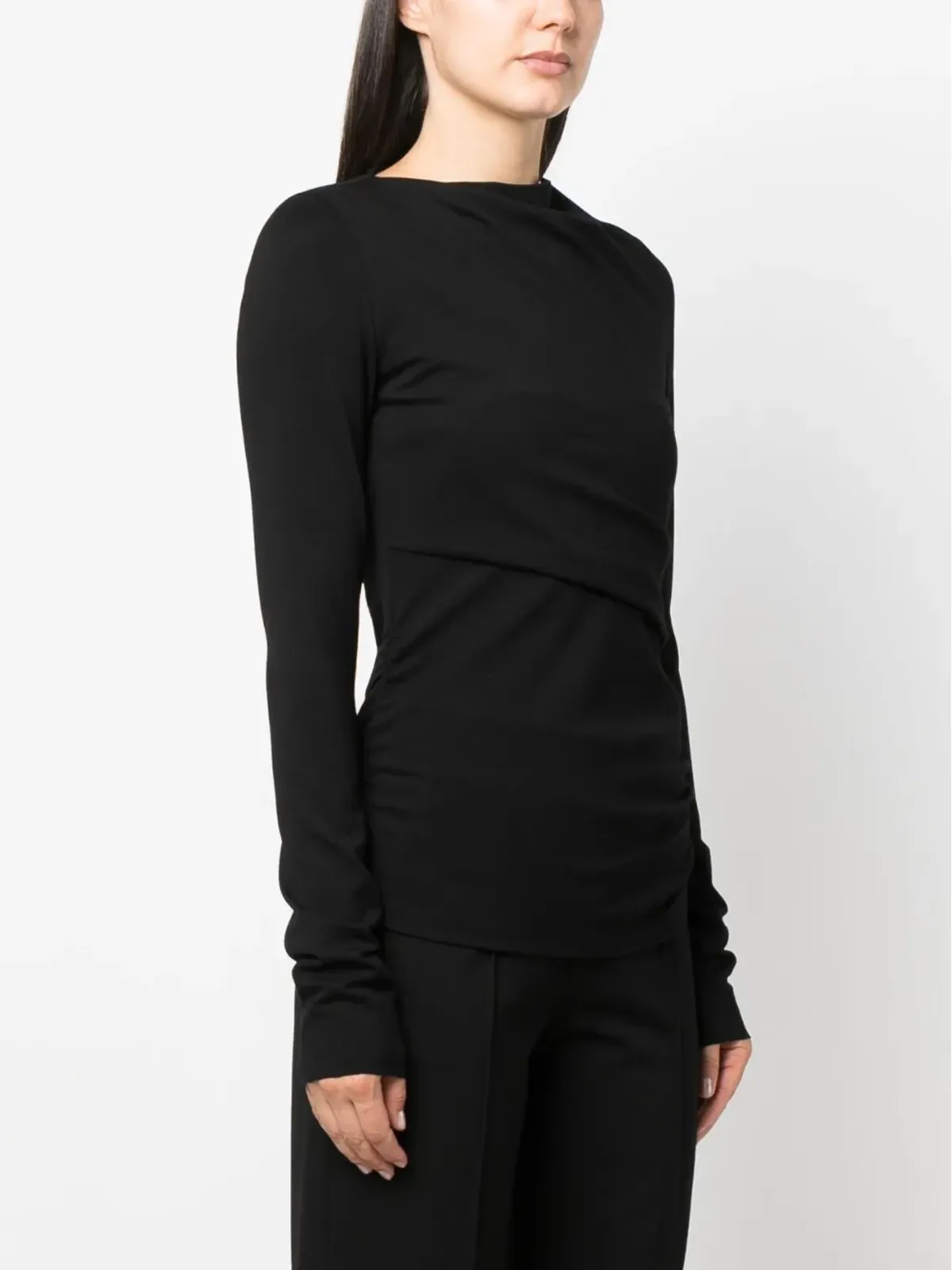 Dorothee Schumacher ギャザー入り長袖トップ - 画像4