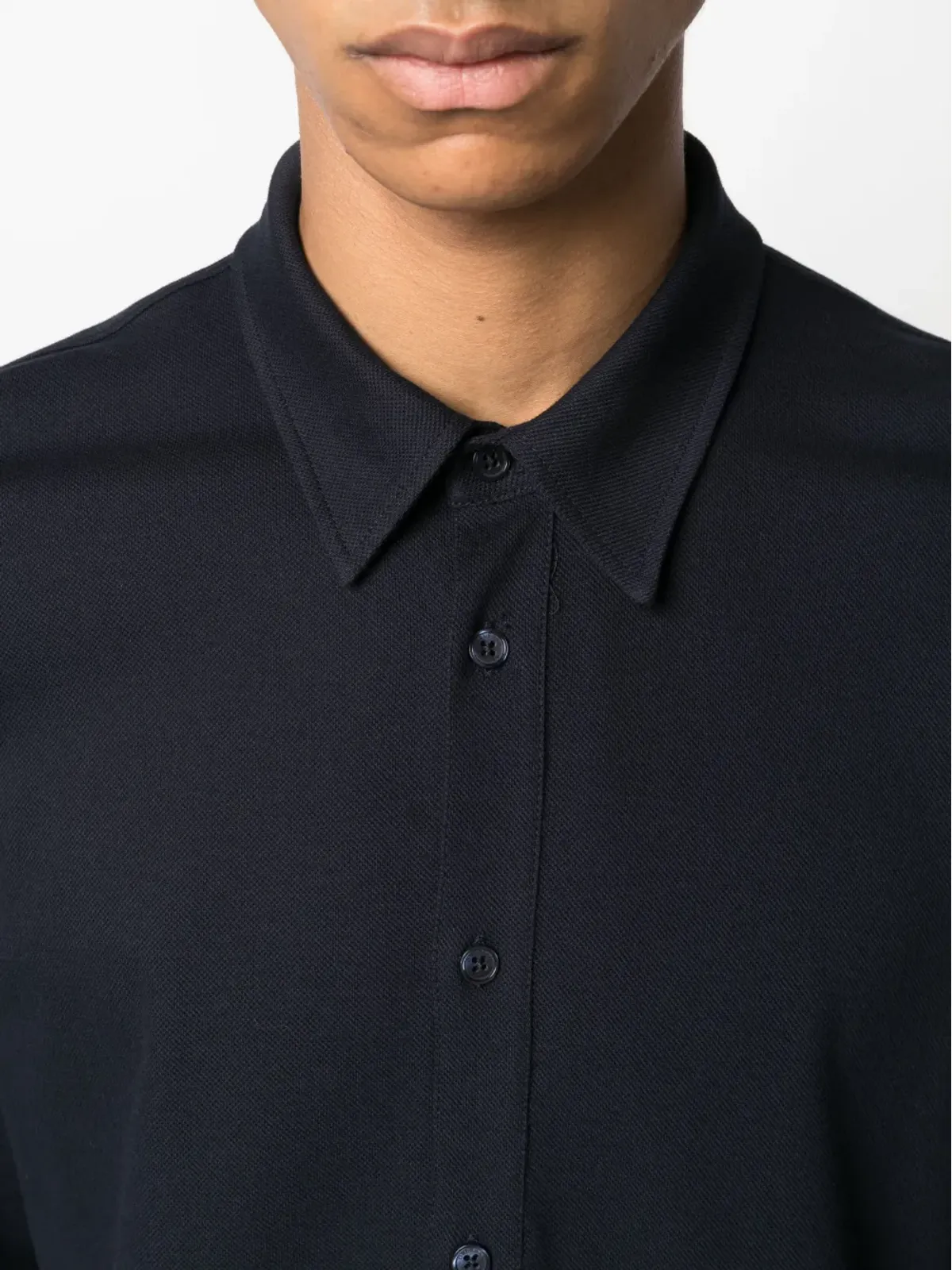 Orlebar Brown Giles piqué cotton shirt - Blue - 画像5