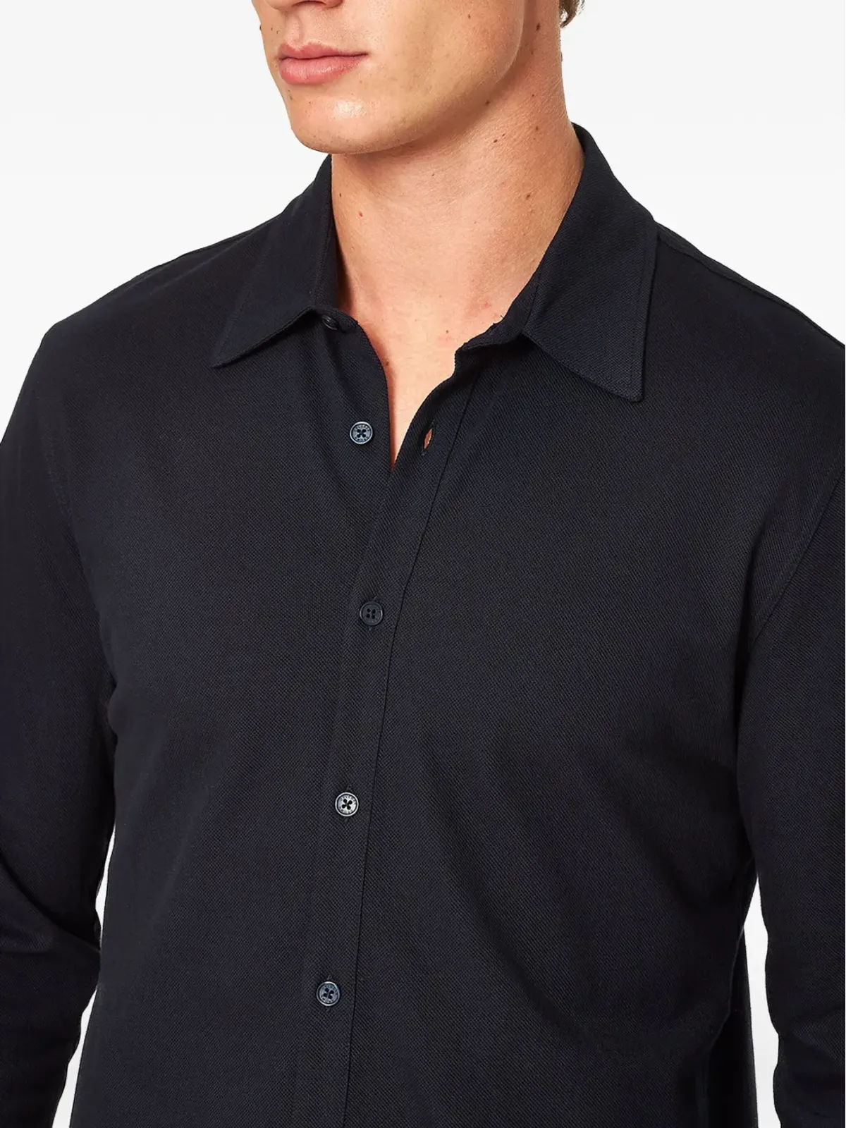 Orlebar Brown Giles piqué cotton shirt - Blue - 画像3
