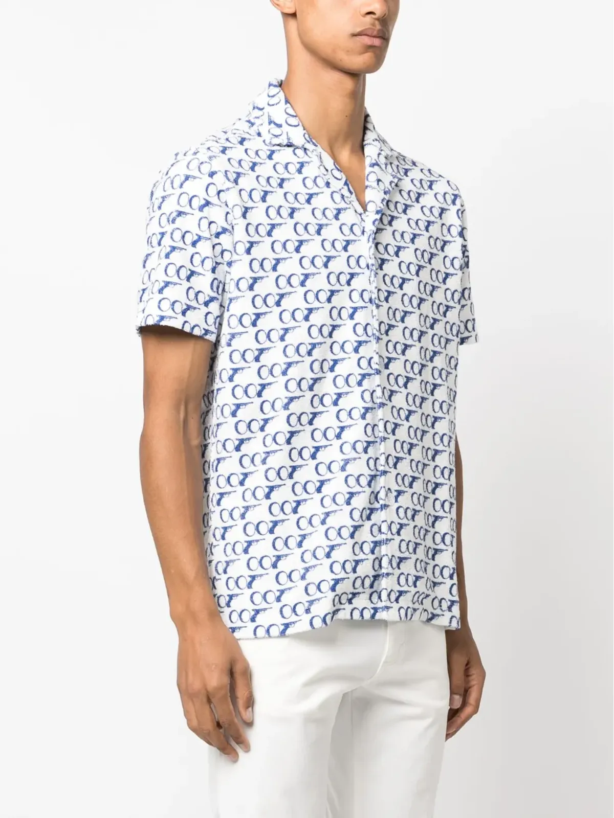 Orlebar Brown Howell James Bondプリントシャツ - White - 画像3