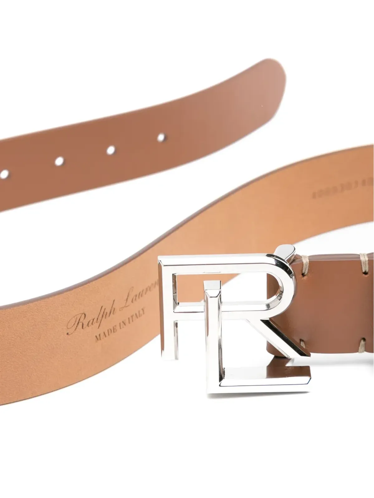 Ralph Lauren Collection ロゴバックル レザーベルト - 画像2