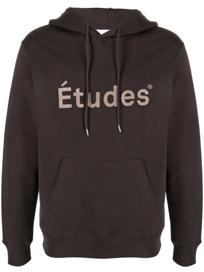 Études Studio Études Studio Klein Études オーガニックコットン フーディ ブラウンの商品画像
