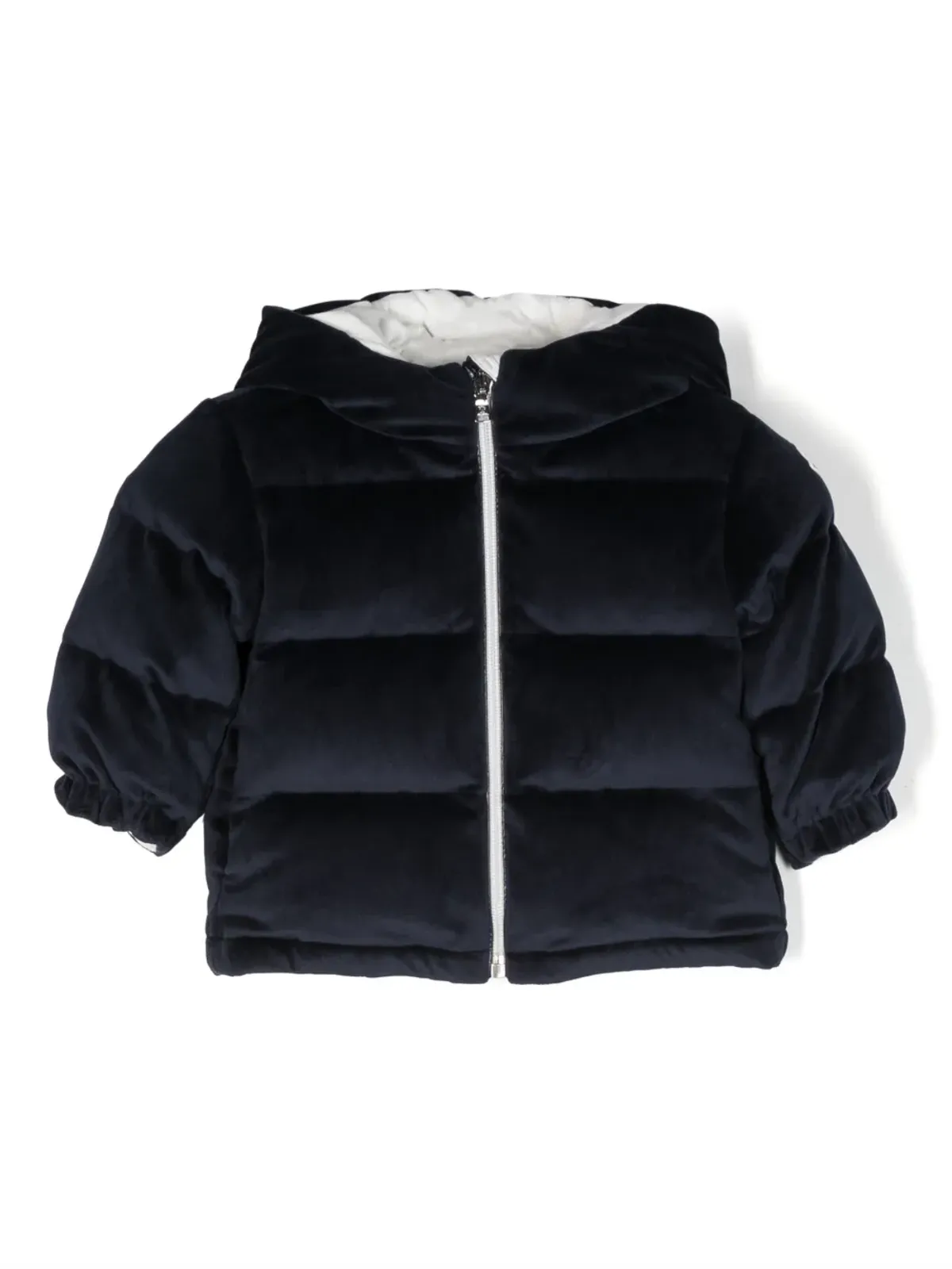 Moncler Enfant ダオス パディッドフードジャケット - ブルー - 画像1