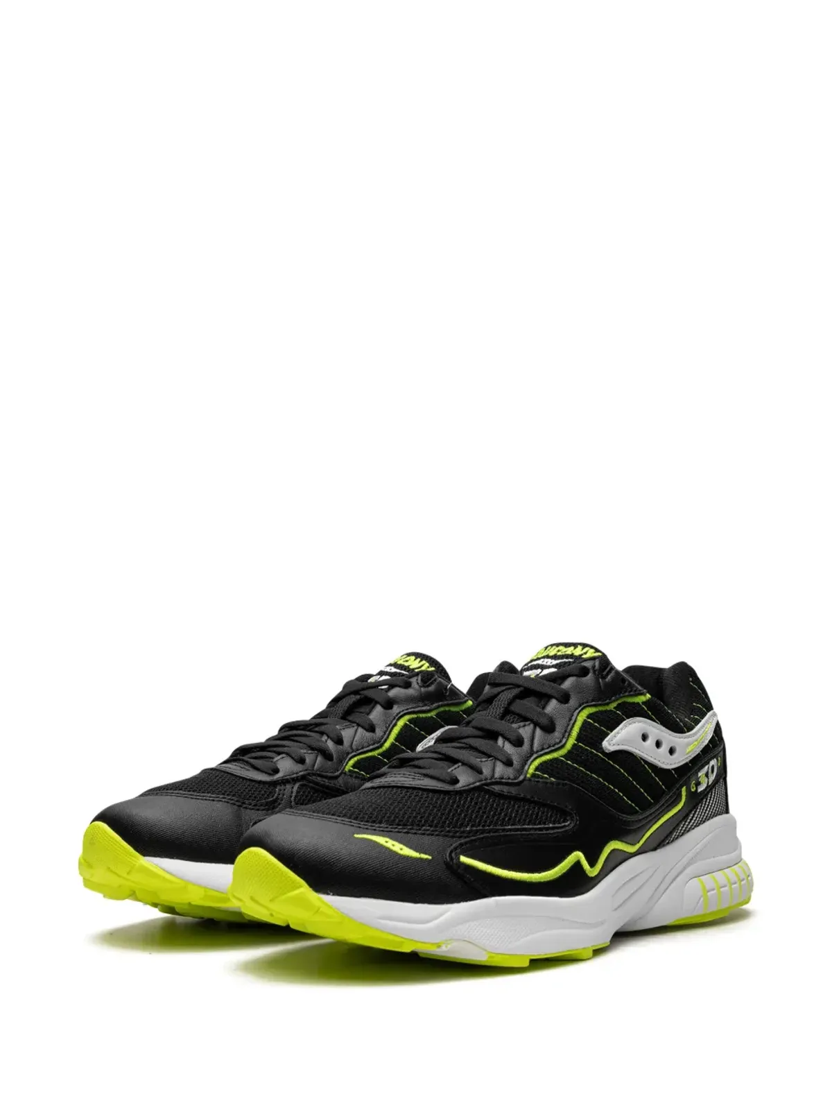 Saucony 3D Grid Hurricane アシッドイエロー スニーカー - 画像5