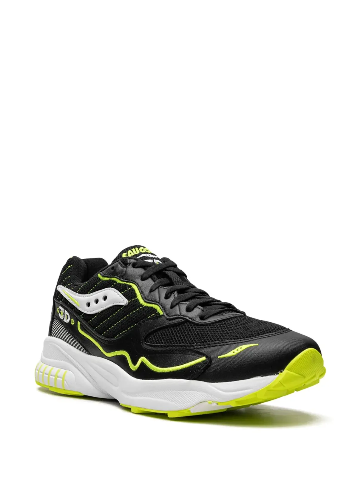Saucony 3D Grid Hurricane アシッドイエロー スニーカー - 画像2