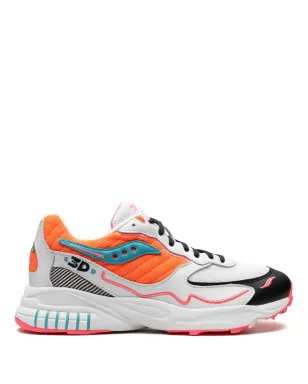Saucony 3D Grid Hurricane オレンジ色スニーカー - サムネイル1
