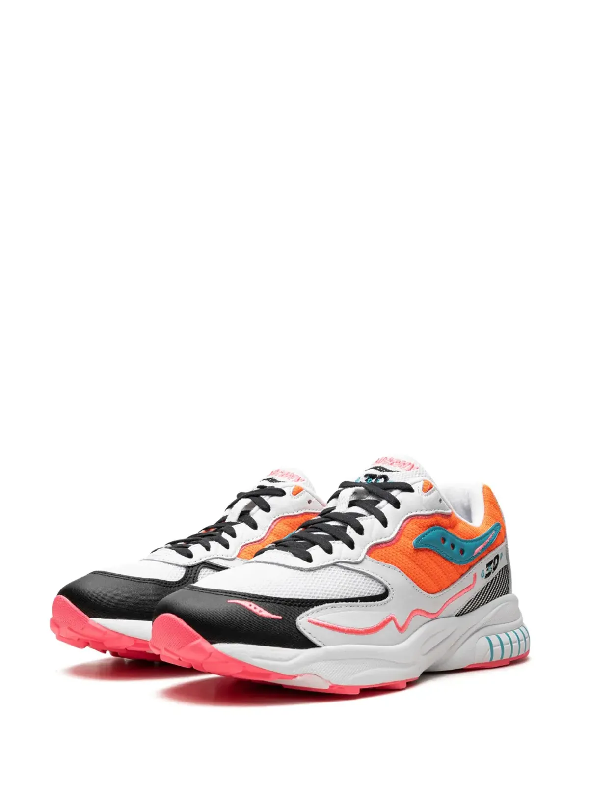 Saucony 3D Grid Hurricane オレンジ色スニーカー - 画像5