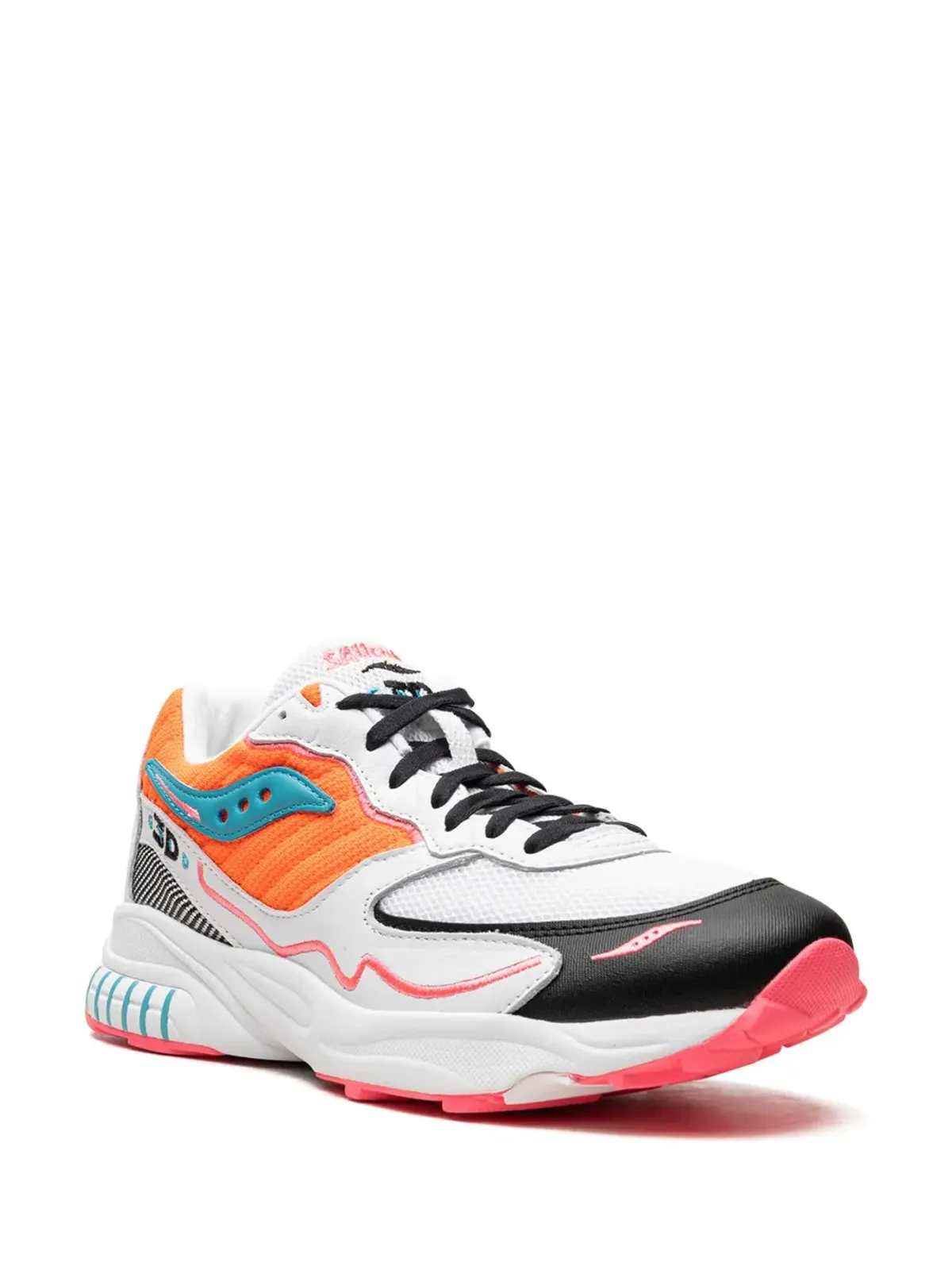 Saucony 3D Grid Hurricane オレンジ色スニーカー - 画像2