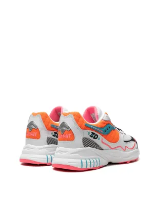 Saucony 3D Grid Hurricane オレンジ色スニーカー - サムネイル3