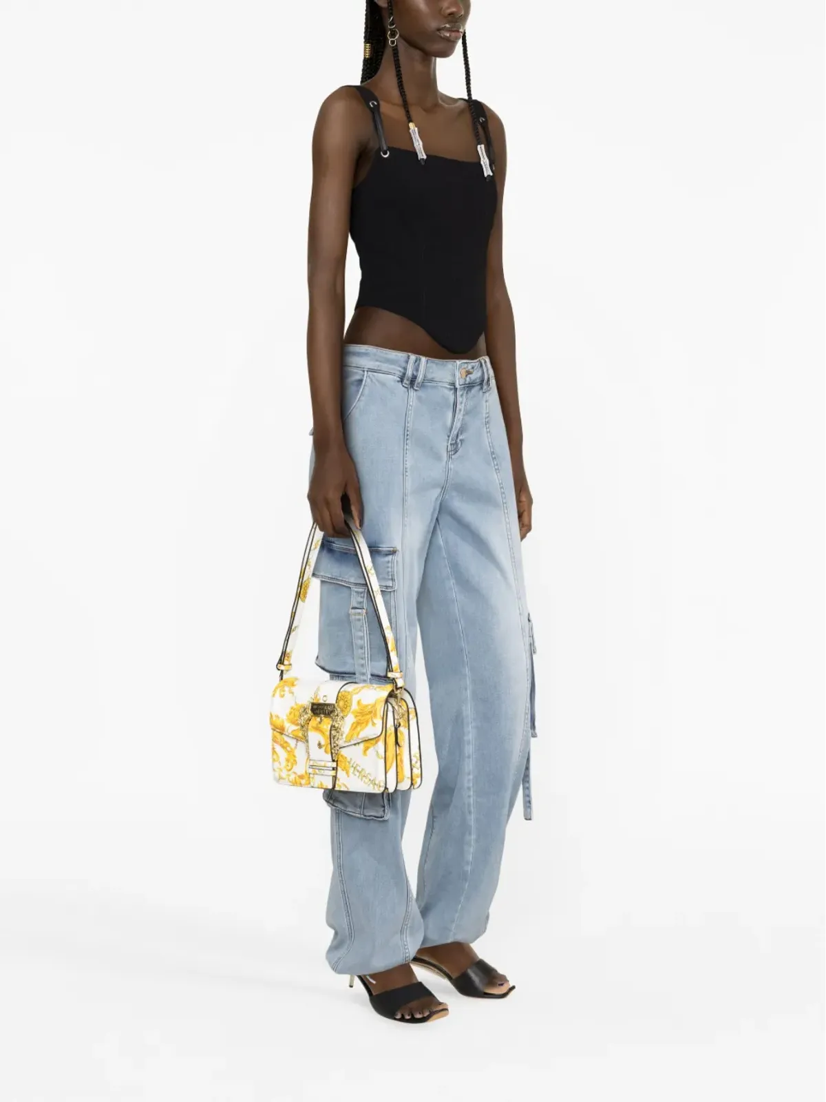 Versace Jeans Couture バロック柄サッチェルバッグ - 画像2