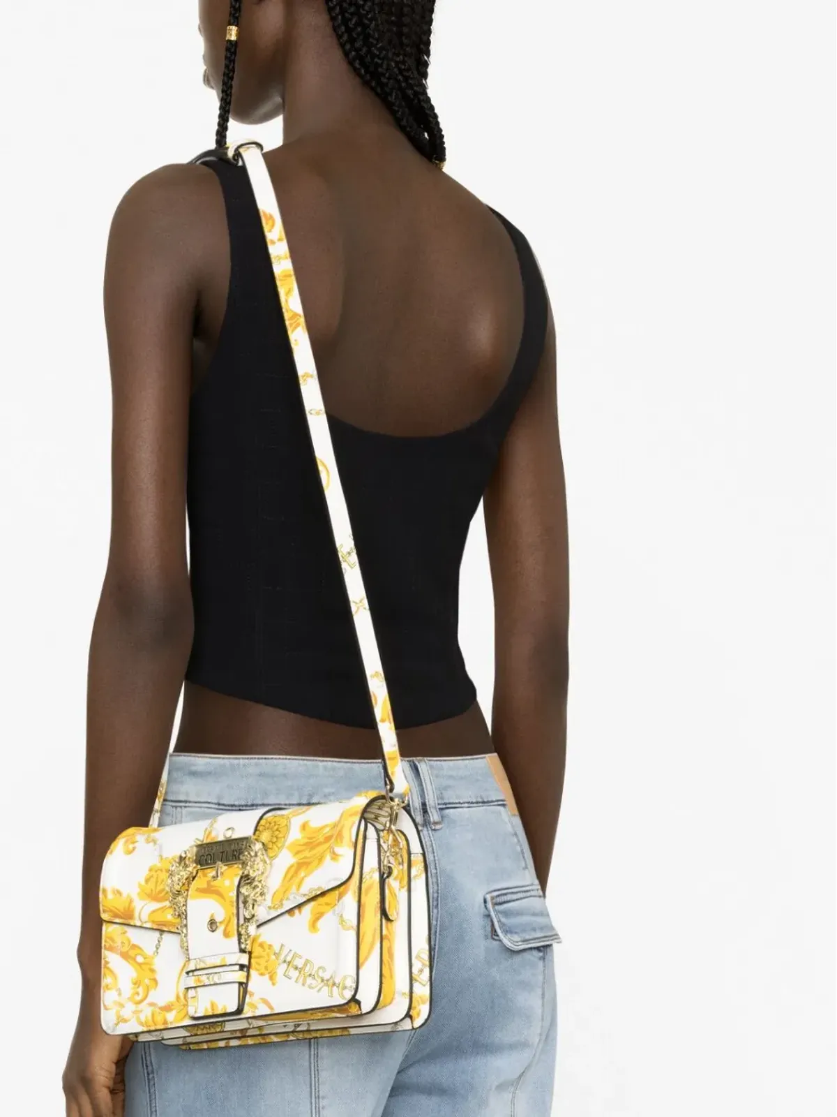 Versace Jeans Couture バロック柄サッチェルバッグ - 画像3