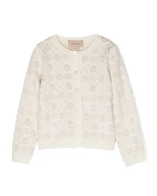 Gucci Kids ダブル-G ウール カーディガン - サムネイル1