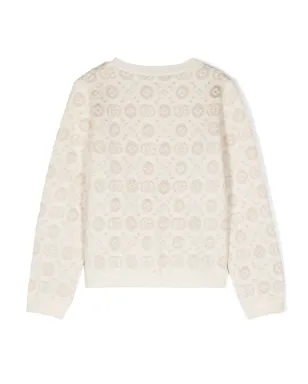Gucci Kids ダブル-G ウール カーディガン - サムネイル2
